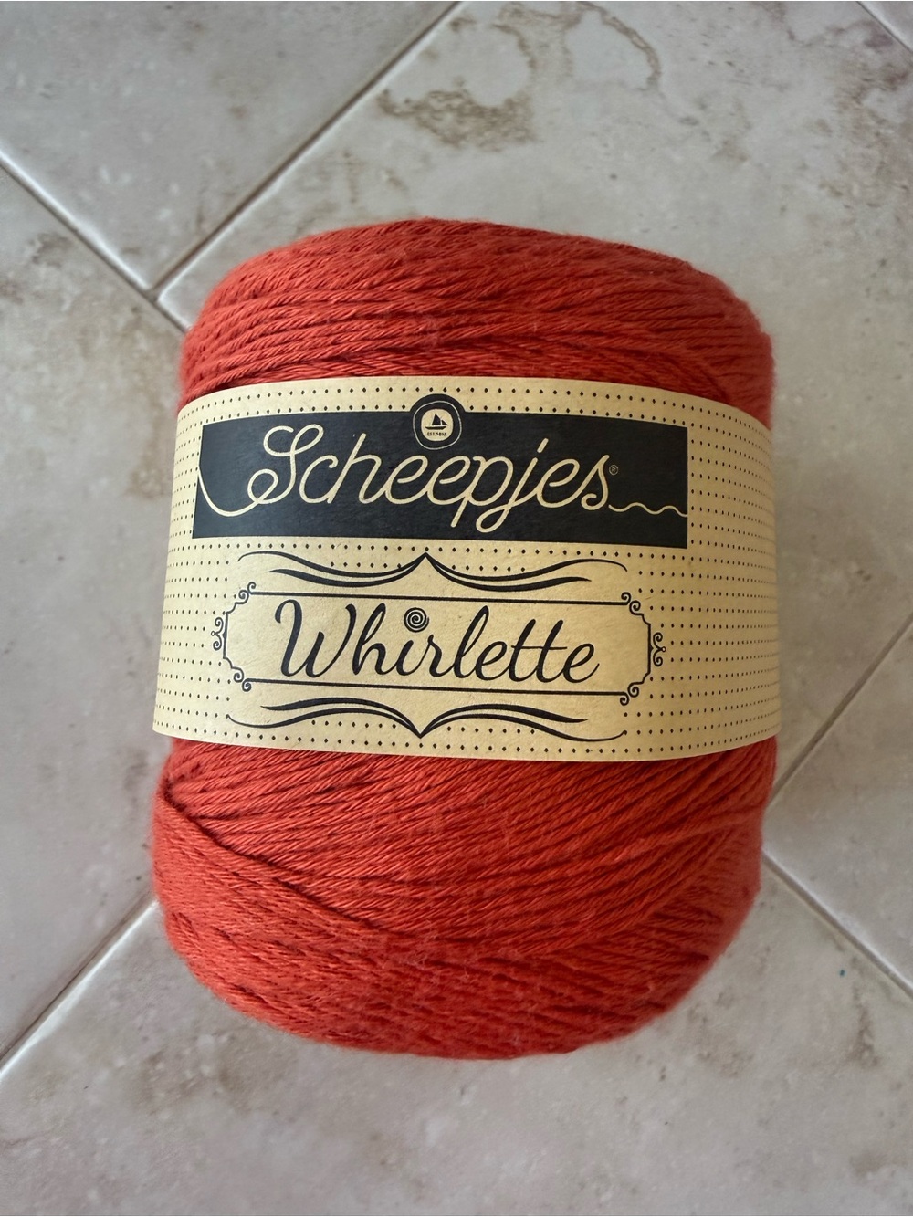 Scheepjes Whirlette Cotton/Acrylic Blend Yarn - Burnt Orange - Citrus